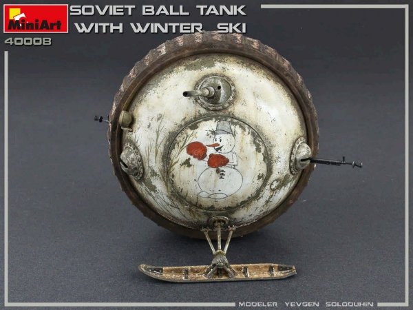 MiniArt 40008 SOVIET BALL TANK w/ WINTER SKI. INTERIOR KIT 1/35