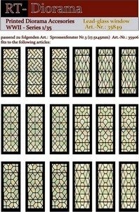 RT-Diorama 35849 Printed Accessories: Lead-glass windows 1/35