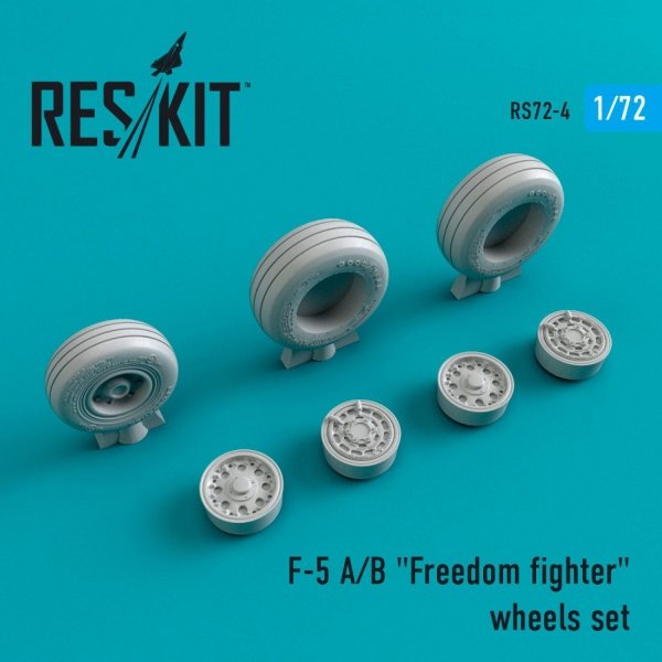 RESKIT RS72-0004 F-5 (A,B) &quot;FREEDOM FIGHTER&quot; WHEELS SET 1/72