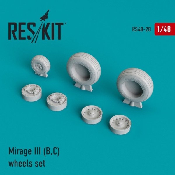 RESKIT RS48-0028 Mirage III (B,C) wheels set 1/48