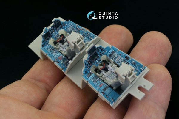 Quinta Studio QD48212 Su-30MKK 3D-Printed &amp; coloured Interior on decal paper (KittyHawk) 1/48