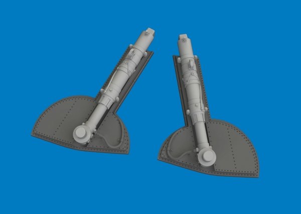 Eduard 6481171 Supermarine Spitfire Mk.I / Mk.II / Mk. Va / Mk.Vb - Undercarriage Legs (3D-Printed / for Eduard Kits) 1/48
