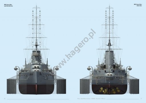Kagero 16012 The Battlecruiser HMS Queen Mary EN