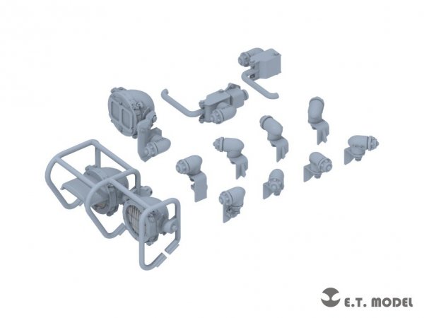 E.T. Model P35-269 Lights Set for Russian T-62 Family ( 3D Print ) 1/35