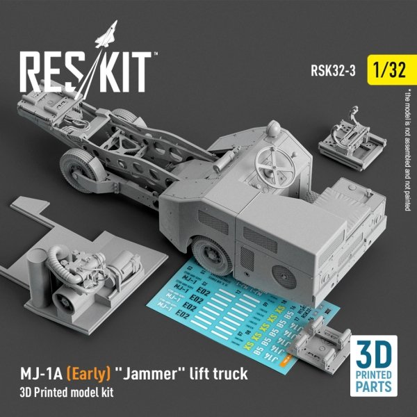 RESKIT RSK32-0003 MJ-1A (Early) "Jammer" lift truck (3D Printed model kit) (1/32)