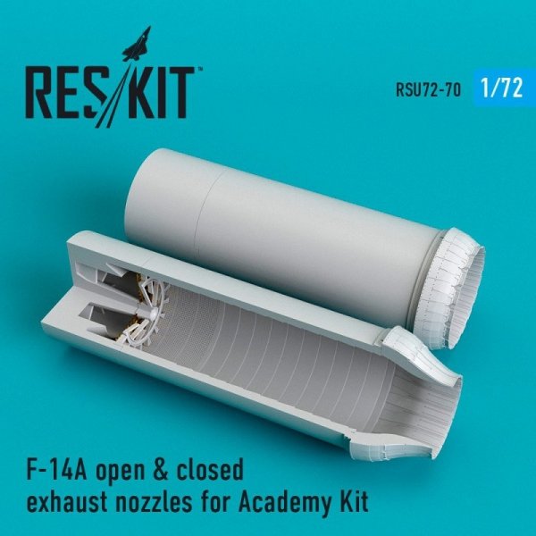 RESKIT RSU72-0070 F-14A Tomcat open &amp; closed exhaust nozzles for Academy 1/72