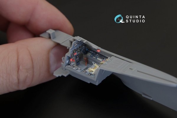 Quinta Studio QD48156 FW 190A-5 3D-Printed &amp; coloured Interior on decal paper (for Hasegawa kit) 1/48
