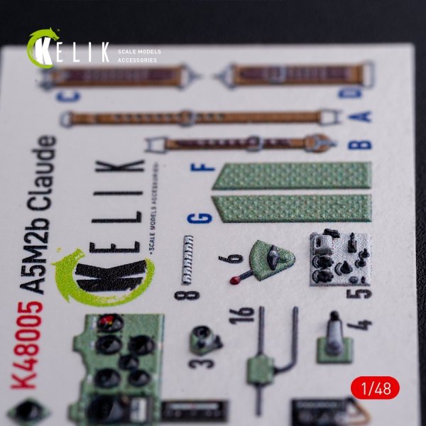 KELIK K48005 A5M2B Claude interior 3D decals for WingsyKits kit 1/48