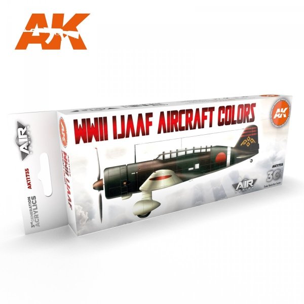 AK Interactive AK11735 WWII IJAAF AIRCRAFT COLORS 8x17 ml