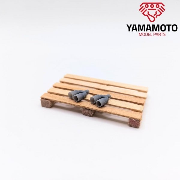 Yamamoto YMPTUN100 Dual Muffler tip Type 2 1/24