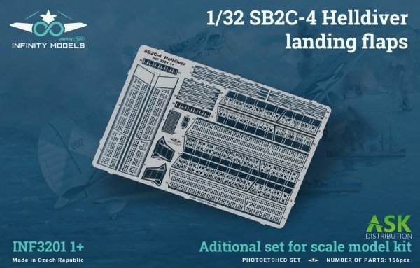 Infinity Models INF3201-01+ SB2C-4 Helldiver landing flaps 1/32