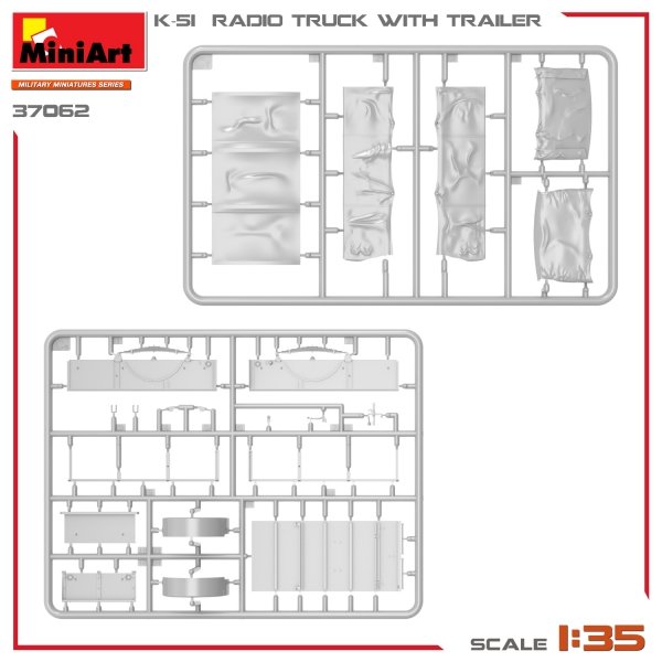 Miniart 37062 K-51 RADIO TRUCK WITH TRAILER 1/35