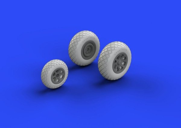 Eduard 648258 P-38 wheels ACADEMY 1/48