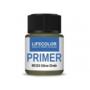 Lifecolor BC03 Acrylic Primer Olive Drab 22ml