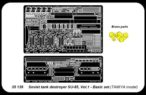 Aber 35139 Radzieckie działo pancerne SU-85 cz.1 zestaw podstawowy (TAM) (1:35)
