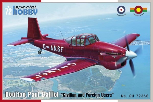 Special Hobby 72356 Boulton Paul Balliol &quot;Civilian and Foreign Users&quot; (1:72)