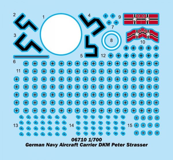 Trumpeter 06710 German Navy Aircraft Carrier DKM Peter Strasser 1/700