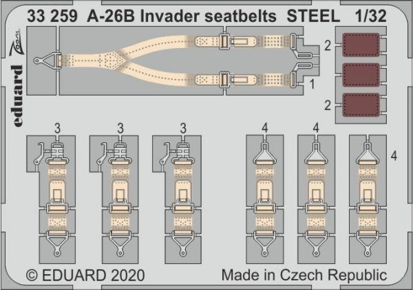 Eduard BIG33119 A-26B Invader part I 1/32 HOBBY BOSS