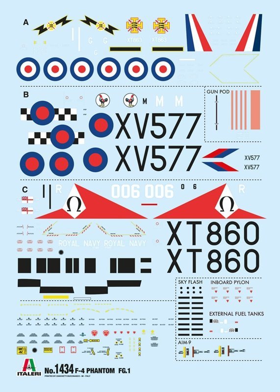 Italeri 1434 F-4 Phantom FG.1 1/72