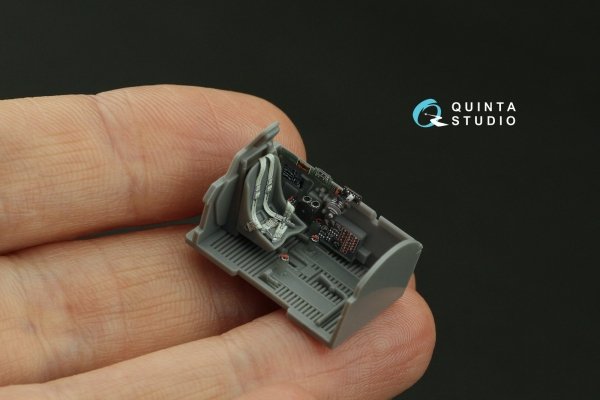 Quinta Studio QD72153 P-47D Thunderbolt Bubbletop 3D-Printed coloured Interior on decal paper (Tamiya) 1/72