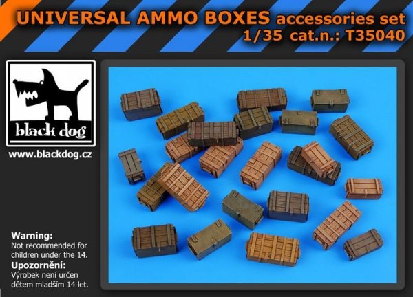 Black Dog T35040 Universal ammo boxes 1/35