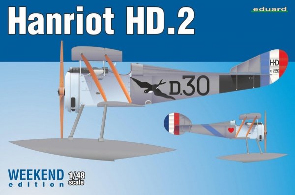 Eduard 8413 French WWI Hanriot HD.2 floatplane Weekend edition 1/48