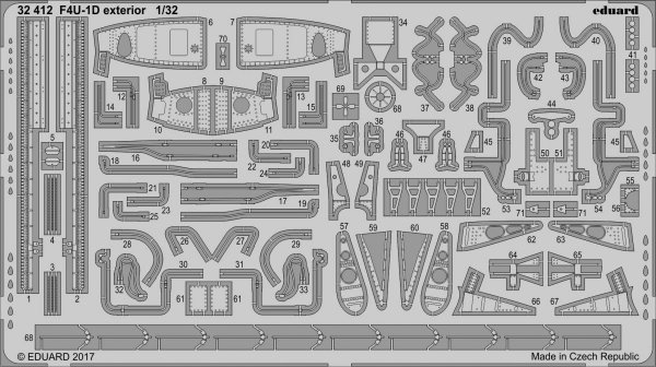 Eduard 32412 F4U-1D exterior TAMIYA 1/32