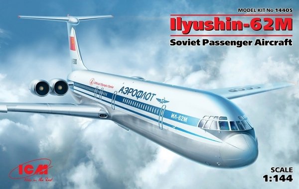 ICM 14405 Ilyushin-62M, Soviet Passenger Aircraft 1/144
