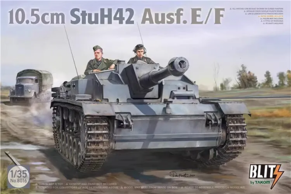 Takom 8016 10.5cm StuH.42 Ausf.E/F