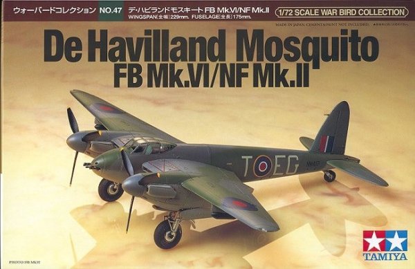 Tamiya 60747 De Havilland Mosquito FB Mk.VI/NF Mk.II 1/72