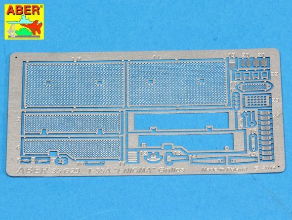 Aber 35G29 Grilles for Russian Tank T-55A also for T-55 ENIGMA (1:35)