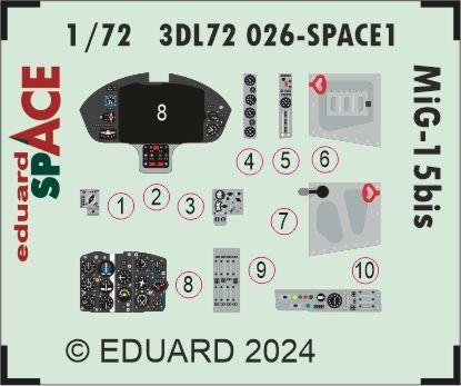Eduard 3DL72026 MiG-15bis SPACE EDUARD 1/72