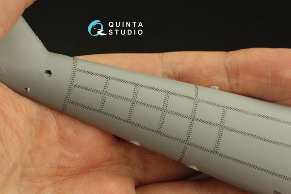 Quinta Studio QRV-036 Triple riveting rows (rivet size 0.15 mm, gap 0.6 mm, suits 1/48 scale), Black color, total length 4.4 m/14 ft