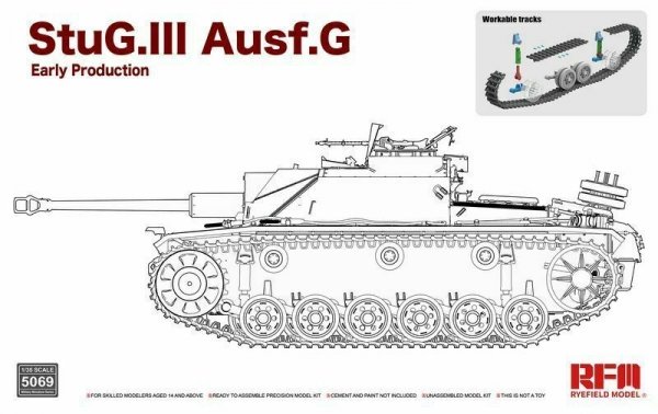 Rye Field Model 5069 StuG. III Ausf. G Early Production with workable track links 1/35