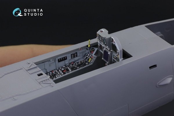 Quinta Studio QD32101 F/A-18C Early 3D-Printed &amp; coloured Interior on decal paper (for Academy kit) 1/32