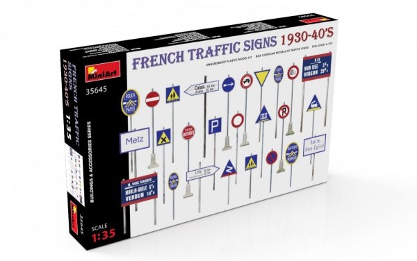 Miniart 35645 FRENCH TRAFFIC SIGNS 1930-40’s 1/35