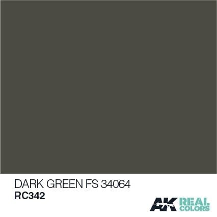 AK Interactive RC342 DARK GREEN FS 34064 10ML