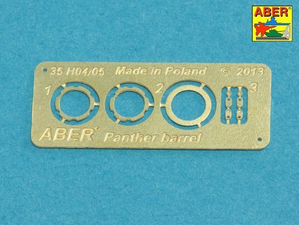 Aber 35L-241 7,5 cm barrel with muzzle brake for Panther Ausf.A (1:35)