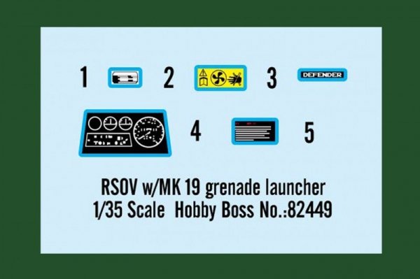 Hobby Boss 82449 RSOV w/MK 19 grenade launcher (1:35)