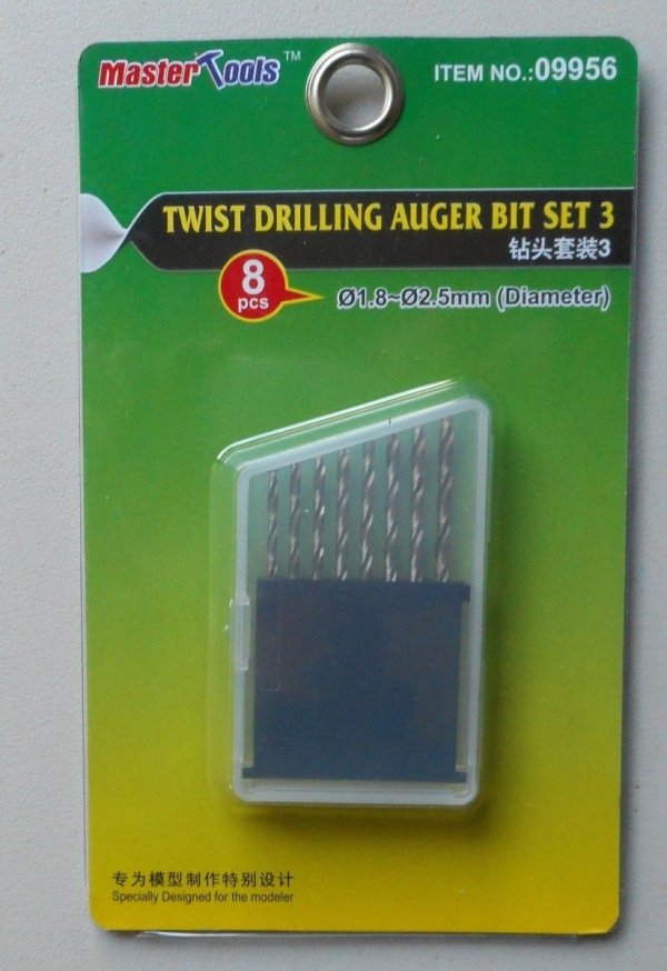 Trumpeter 09956 Twist Drilling Auger Bit Set 3 (1.8-2.5mm Diameter)