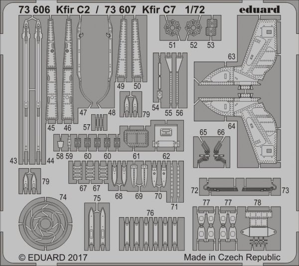 Eduard 73607 Kfir C7 AMK 1/72