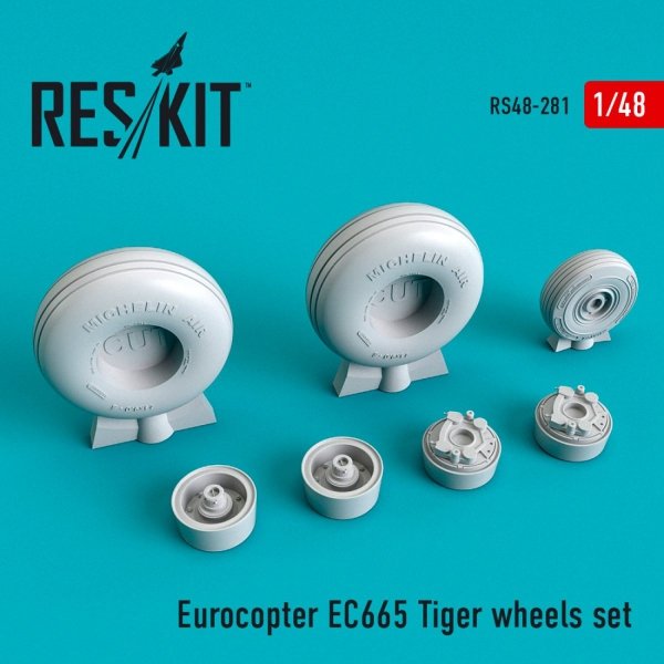 RESKIT RS48-0281 EUROCOPTER EC665 TIGER WHEELS SET 1/48