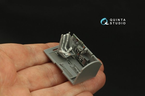Quinta Studio QD48336 P-47D Thunderbolt Razorback 3D-Printed &amp; coloured Interior on decal paper (Tamiya) 1/48