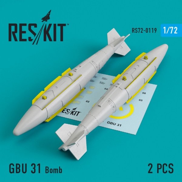 RESKIT RS72-0119 GBU-31 BOMBS (2 PCS) 1/72