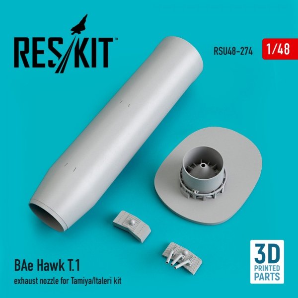 RESKIT RSU48-0274 BAE HAWK T.1 EXHAUST NOZZLE FOR TAMIYA/ITALERI KIT (3D PRINTED) 1/48