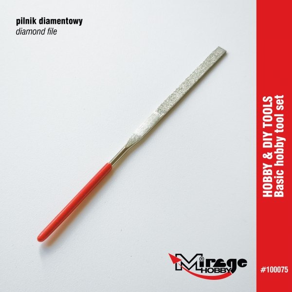 Mirage 100075 Hobby &amp; DIY Basic Tool Set (pliers, tweezers, knife, files, box)