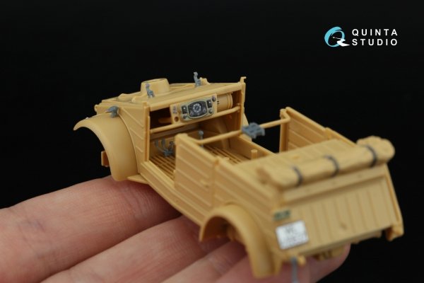 Quinta Studio QD+48546 Kubelwagen Type 82 3D-Printed &amp; coloured Interior on decal paper (Tamiya) (with 3D-printed resin parts)  1/48