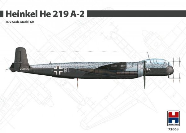 Hobby 2000 72068 Heinkel He 219 A-2 ( DRAGON + CARTOGRAF + MASKI) 1/72