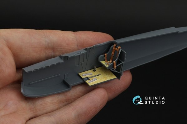 Quinta Studio QD48630 Fokker D.VII 3D-Printed &amp; coloured Interior on decal paper ( Eduard ) 1/48