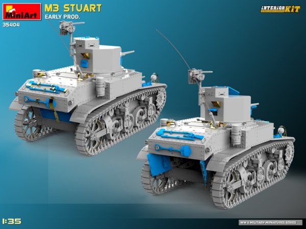 MiniArt 35404 M3 STUART EARLY PROD. INTERIOR KIT 1/35